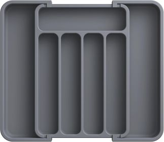 Silverware Organizer - Expandable Kitchen Drawer Organizer, Adjustable Utensil Organizer, Cutlery Tray for Forks, Knives