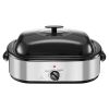 Roaster Oven, 18QT Electric Roaster Oven, 150-450 Fahrenheit Adjustable Temp Electric Roasting Pan with Self-Basting Lid, Cool-Touch Handle