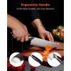 Kitchen Knife Set, 6 Piece High Carbon Stainless Steel Sharp Knife Set, Professional Kitchen Cutlery with Ergonomic Crack-Resistant Handle
