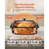 Roaster Oven, 18QT Electric Roaster Oven, 150-450 Fahrenheit Adjustable Temp Electric Roasting Pan with Self-Basting Lid, Cool-Touch Handle