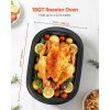 Roaster Oven, 18QT Electric Roaster Oven, 150-450 Fahrenheit Adjustable Temp Electric Roasting Pan with Self-Basting Lid, Cool-Touch Handle
