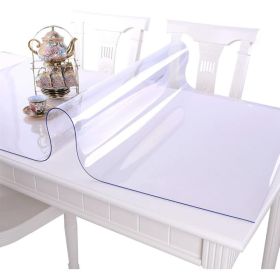 1.5mm Thick Clear Table Cover Protector Table Cover Rectangle PVC Clear Table Protector Desk Protector Mat For Dining Room Table. (Option: 1.5mm-42x65inches)