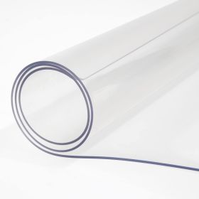Clear Table Protector Mat -1.5mm Thickness Waterproof Heavy Duty PVC Table Cover For Dining Room Table (Option: 40x80inches)